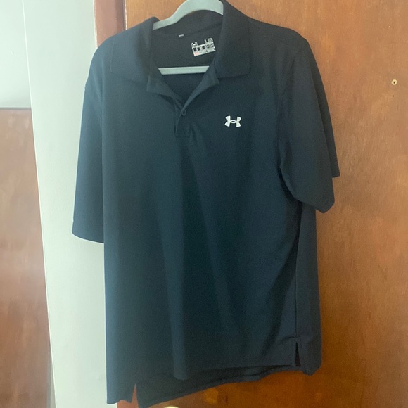 Under Armour Shirts Under Armor Mens Xl Golf Polo Black Poshmark